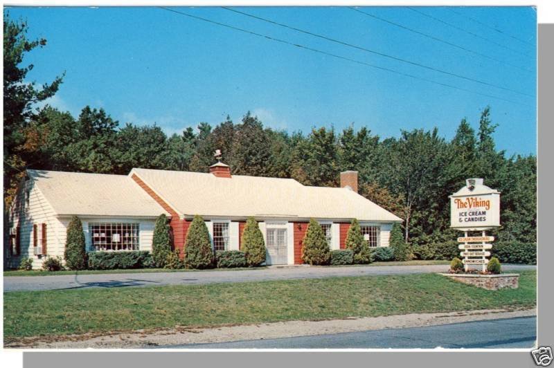 Ogunquit, Maine/ME Postcard, The Viking Ice Cream & Candy Shop United
