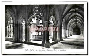 Postcard Old Batalha Mosteiro Cloister Real e Lavatorio