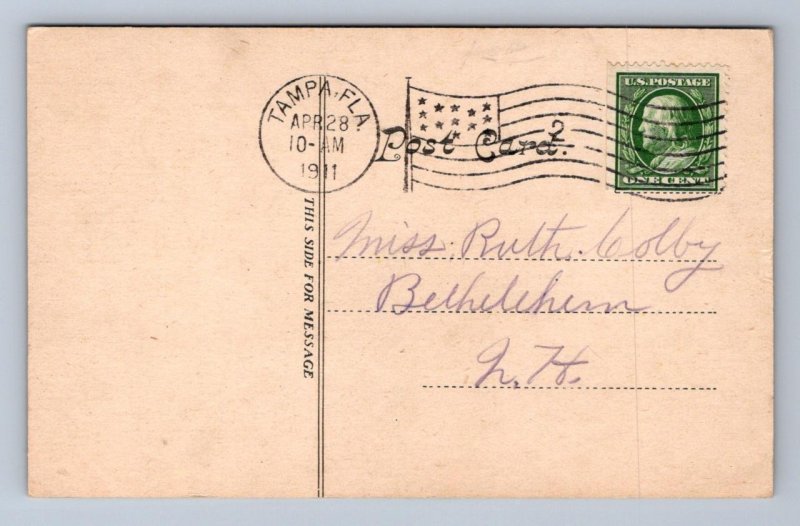 THE WALK CITY PARK TAMPA FLORIDA POSTCARD 1911 **