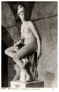 Gian Bologna Statue Firenze National Museum Vintage Postcard