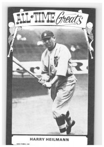 1973 Harry Heilmann Det. Tigers Tcma All Time Greats Postcard Baseball Hof Vg-Ex 