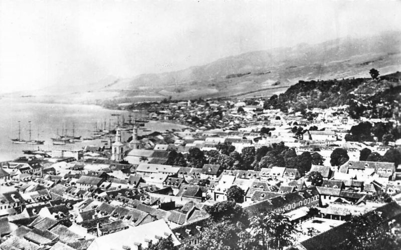 Saint Pierre Martinique Before Volcano Eruption Disaster Real Photo PC AA68688