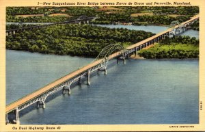 Maryland New Susqehanna River Bridge Between Havre de Grace and Perryville 19...