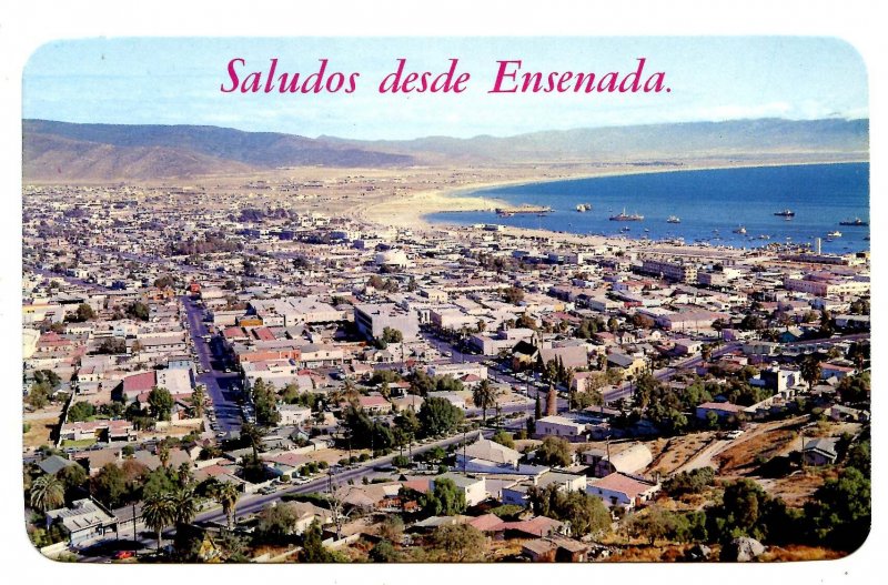 Mexico - Ensenada, Baja California. Panoramic View, City & Bay