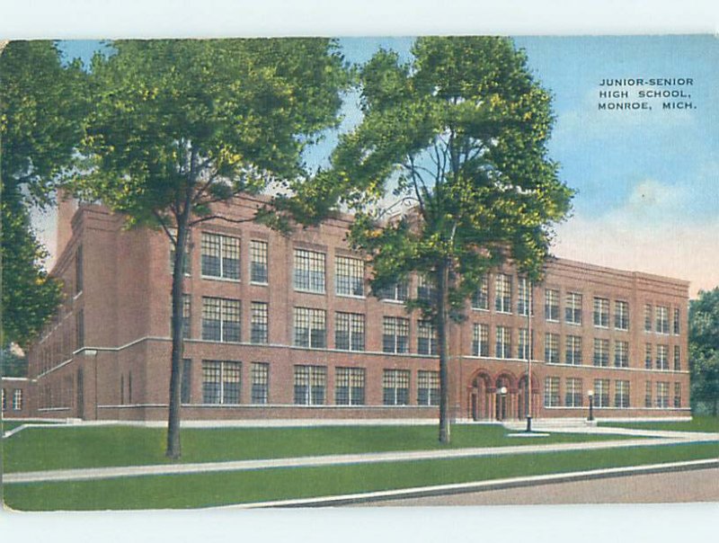 Pre-Chrome HIGH SCHOOL SCENE Monroe Michigan MI AG6756