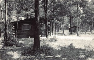 Real Photo Postcard Marion Park Cabins in Norway, Michigan~128794