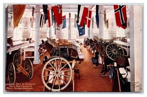 Museum Interior Rock Island Arsenal Rock Island IL Illinois 1910 DB Postcard U1