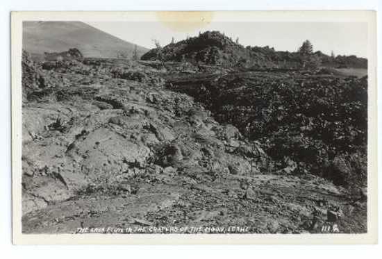 RPPC The Lava Flow in the Craters of the Moon, Idaho, ID