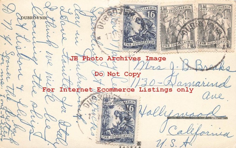 Croatia, Dubrovnik, RPPC, Street Scene, Photo