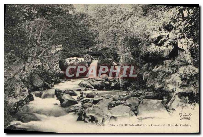 Old Postcard Brides les Bains Cascade Wood Cythera