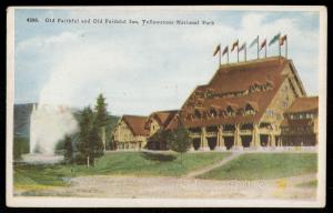 Old Faithful and Old Faithful Inn, Yellowstone National Park