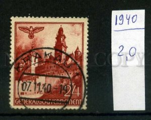 509999 Germany 1940 Reich cancellation Krakow