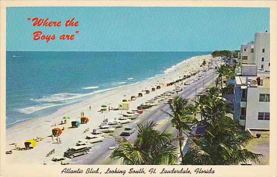 Atlantic Boulevard Looking South Fort Lauderdale Florida