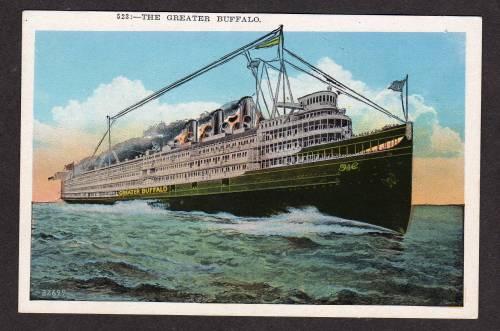 MI Steamer Steamship Greater Buffalo DETROIT MICHIGAN