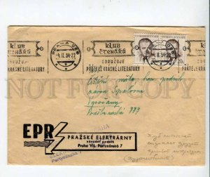 290464 Czechoslovakia 1954 y Praha press EPR Klub Ccenaru Postage meter COVER