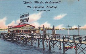 Florida St Augustine Santa Maria Restaurant 1959