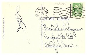 Greetings from   BALTIMORE MARYLAND