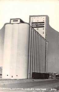 Shelby Montana Terminal Elevator Real Photo Vintage Postcard JH230538