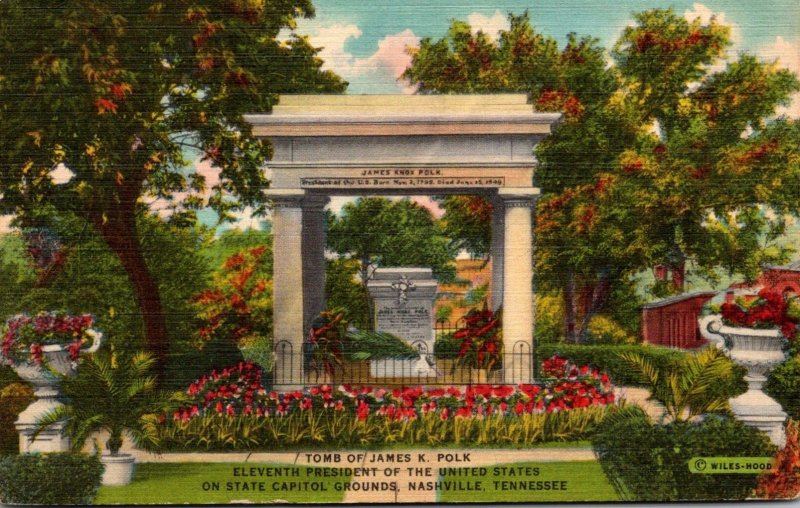 Tennessee Nashville State Capitol Grounds Tomb Of James K Polk