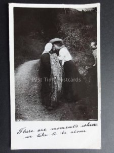 Romantic Greeting: SAILOR KISSING GIRL These are the moments.... c1908 RP