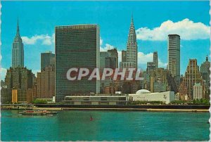 Postcard Modern New York City night lights