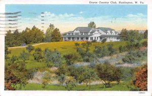 Guyan Country Club Huntington West Virginia 1940 linen postcard