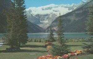 Victoria Glacier Lake Louise and Chateau Gardens Banff Canada Postcard