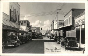 Delrio Del Rio TX Main St. Cars Stores c1940s Real Photo Postcard