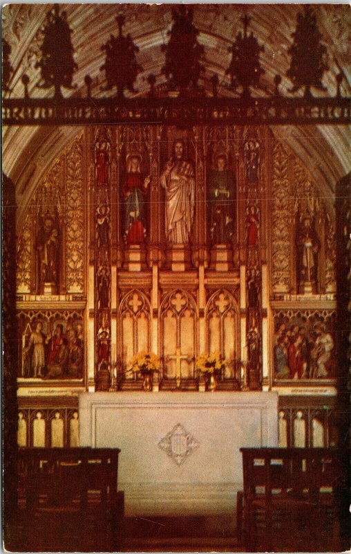 Washington Cathedral Mt St Alban DC Altar Reredos Childrens Chapel Postcard UNP