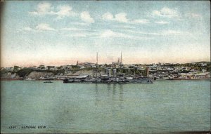 Levis Quebec General View Battleship c1910 Postcard