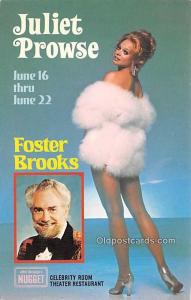 Juliet Prowse, Foster Brooks Movie Star Actor Actress Film Star Unused 