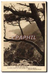 Modern Postcard Port Cros His sentiere along ridges or wild nesting gulls