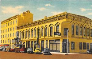 Crawford Hotel Carlsbad New Mexico linen postcard