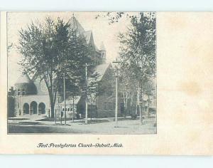 Unused Pre-1907 CHURCH SCENE Detroit Michigan MI p5411