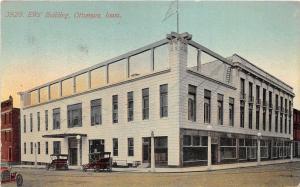 C11/ Ottumwa Iowa Ia Postcard 1911 Elks Hall Fraternal Building