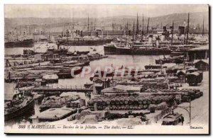 Marseille Old Postcard basins of Joliette