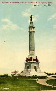 CT - New Haven - East Rock Park, Soldiers' Monument