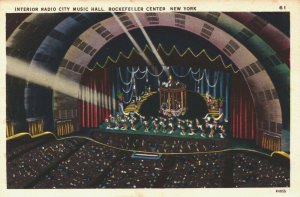 USA Interior Radio City Music Hall Rockefeller Center New York City Linen 08.90