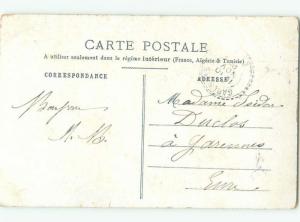 foreign 1905 Postcard EUROPEAN WOMAN LOOKS AT FLOWERING TREE AC2594