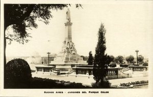 argentina, BUENOS AIRES, Jardines Parque Colon, Bourquin No. 564 RPPC Postcard