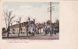 Utah Salt Lake City Lion and Bee Hive Houses Of Brigham Young and His Family