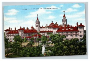 Vintage 1953 Advertising Postcard Hotel Ponce De Leon St. Augustine Florida