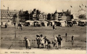 CPA Calvados TROUVILLE La Plage - enfants (981983)
