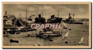 Egypt Egypt Port Said Old Postcard A general view of the harbor