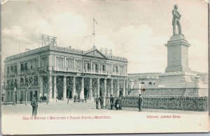 Uruguay Montevideo Case de Gobierno y Monumento a Joaquin Suarez Postcard C099