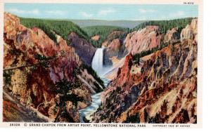 YELLOWSTONE NATIONAL PARK Haynes Linen Series.  28328.