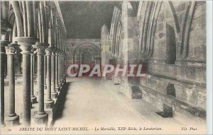 Postcard Abbey of Mont Saint Michel The Wonder XIII century the lavatorium