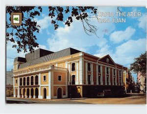 Postcard The Tapia Theater, Old San Juan, Puerto Rico