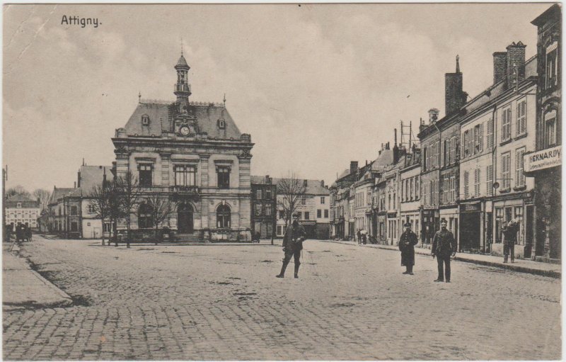 Vintage German Soldiers 1915 Field Post 1 World War I WW1 postcard