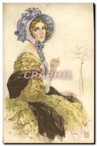 Old Postcard Fantasy Illustrator Woman